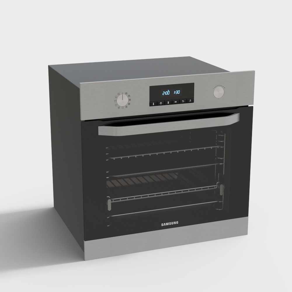 现代内嵌式烤箱3D模型