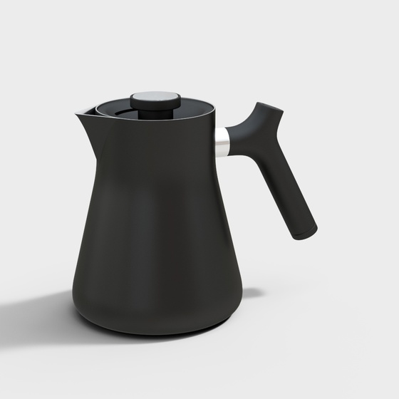 Modern metal insulated tea kettle