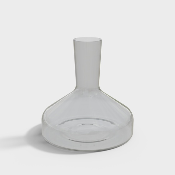 Modern glass decanter