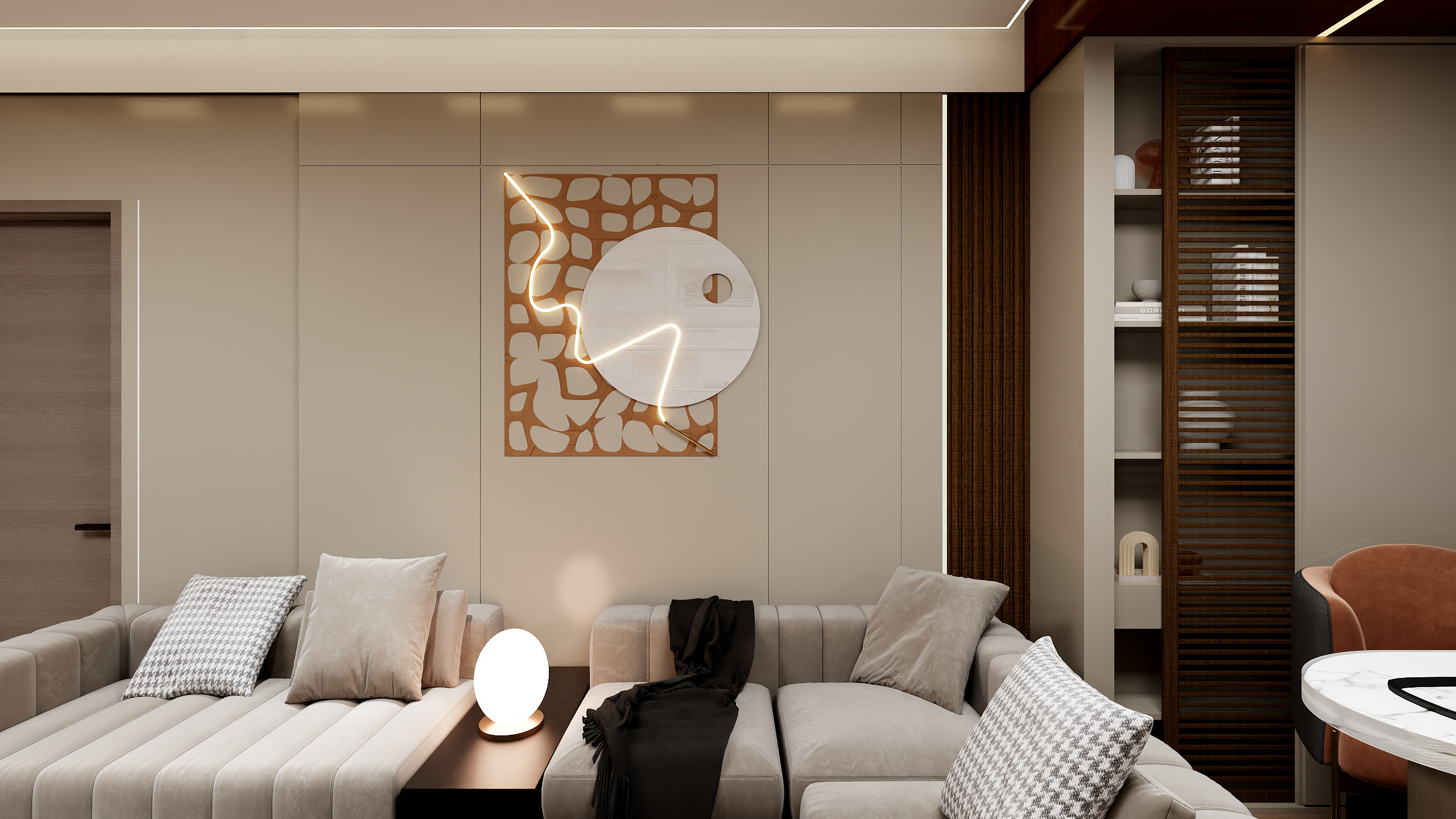 鑫佳装饰设计工作室-老江东·东境润府129㎡4室-装修设计方案