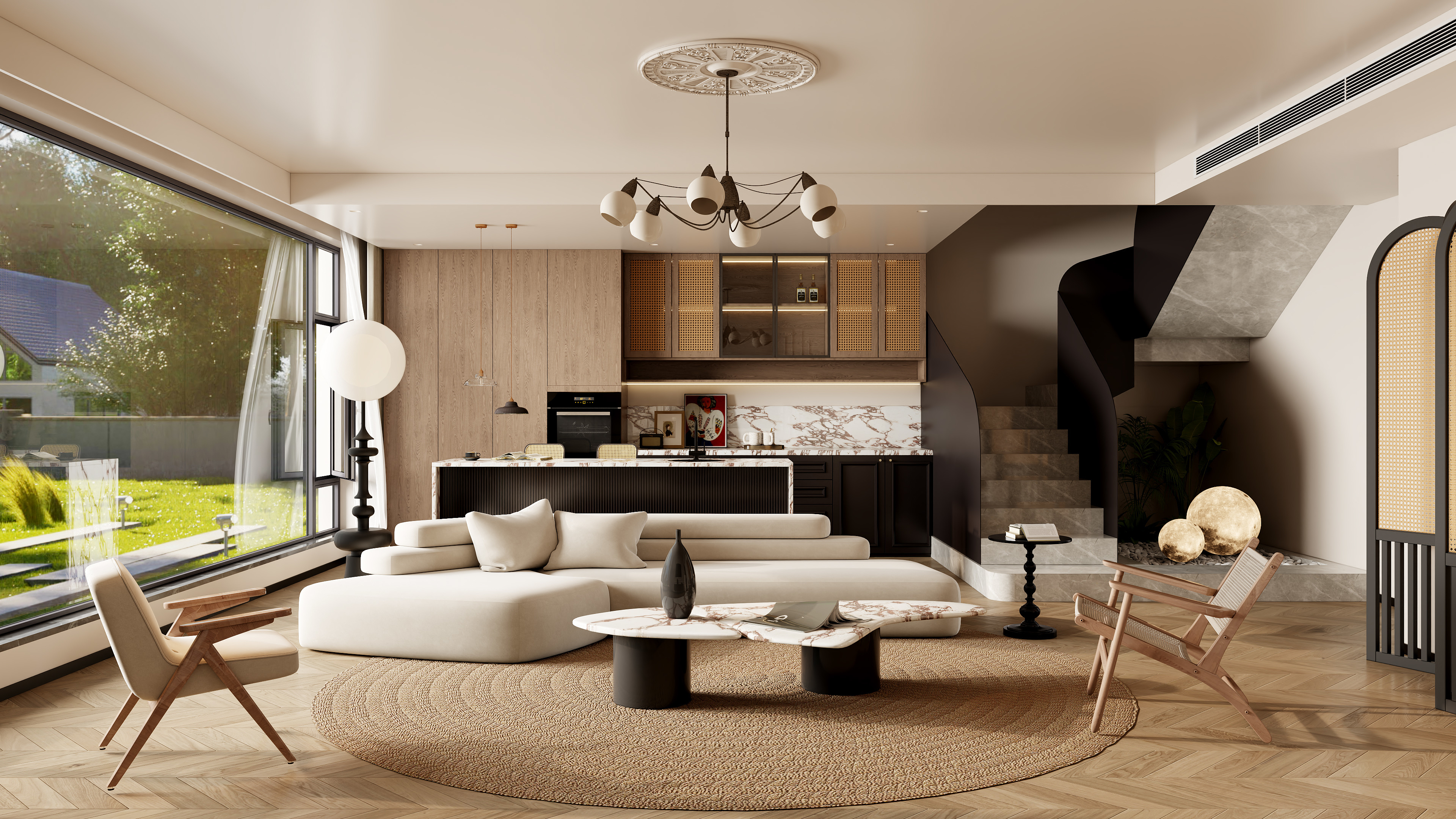 有点设计事务所-金科博翠275㎡装修效果图