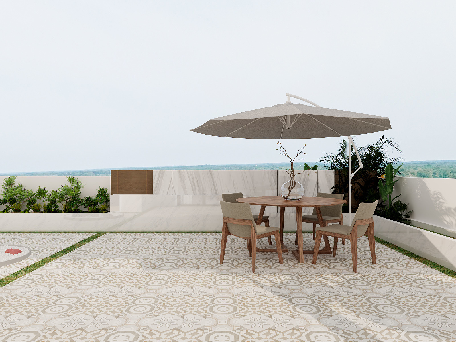 吴爽-101m²现代轻奢风格复试 装修效果图