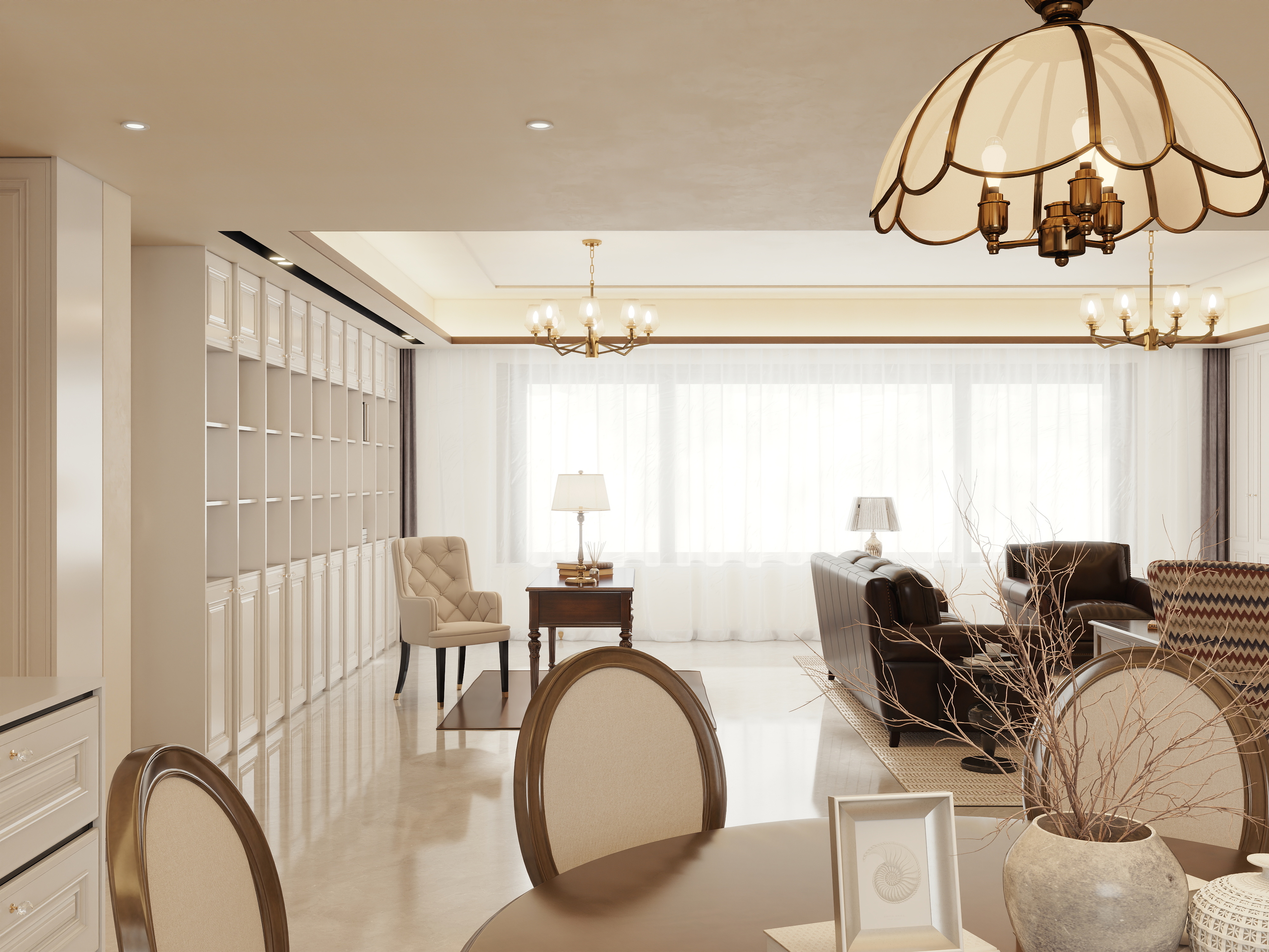 鹤山玛格设计总监棠少-鑫范府195美式复古-副本-副本-装修设计方案