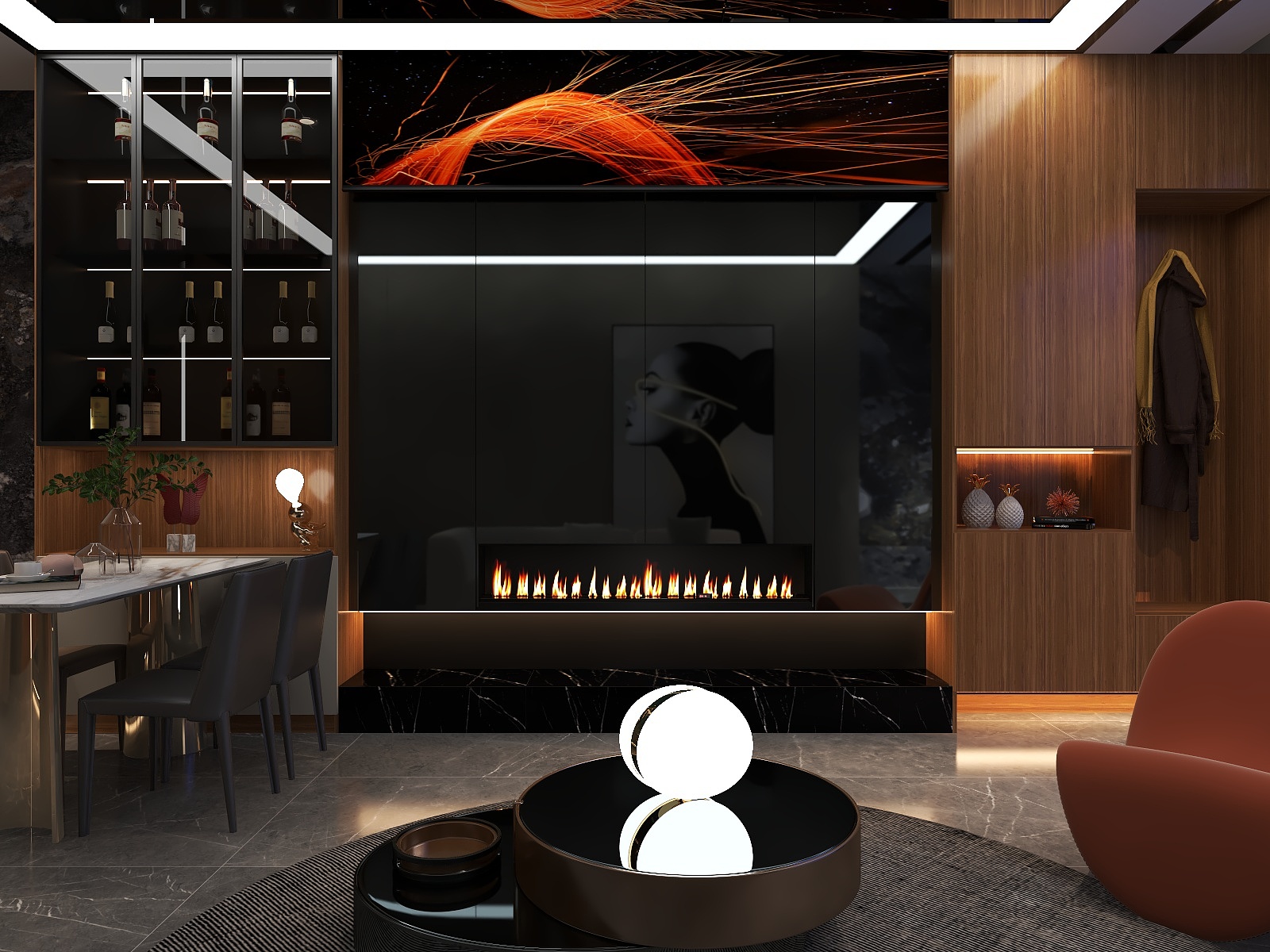 湛智华-港式71平复式装修效果图