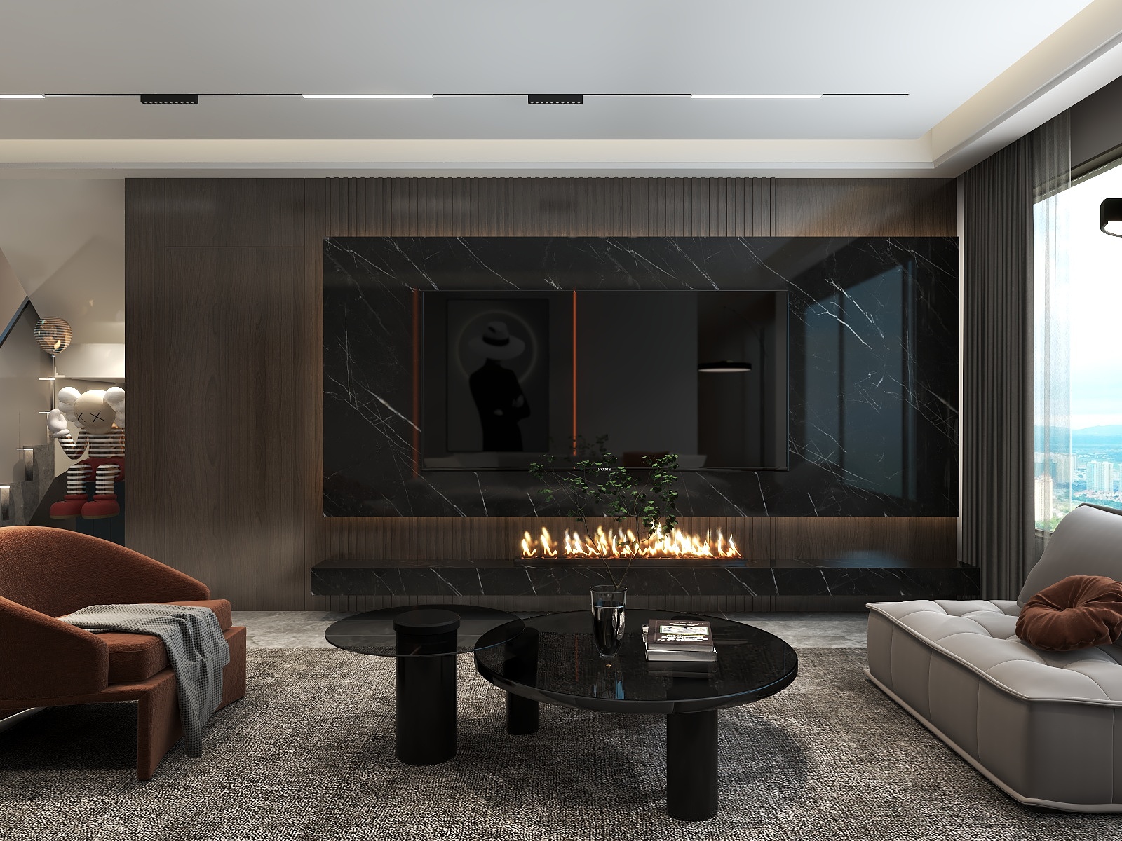 湛智华-意式轻奢198平复式斜顶3房+露台-装修设计方案