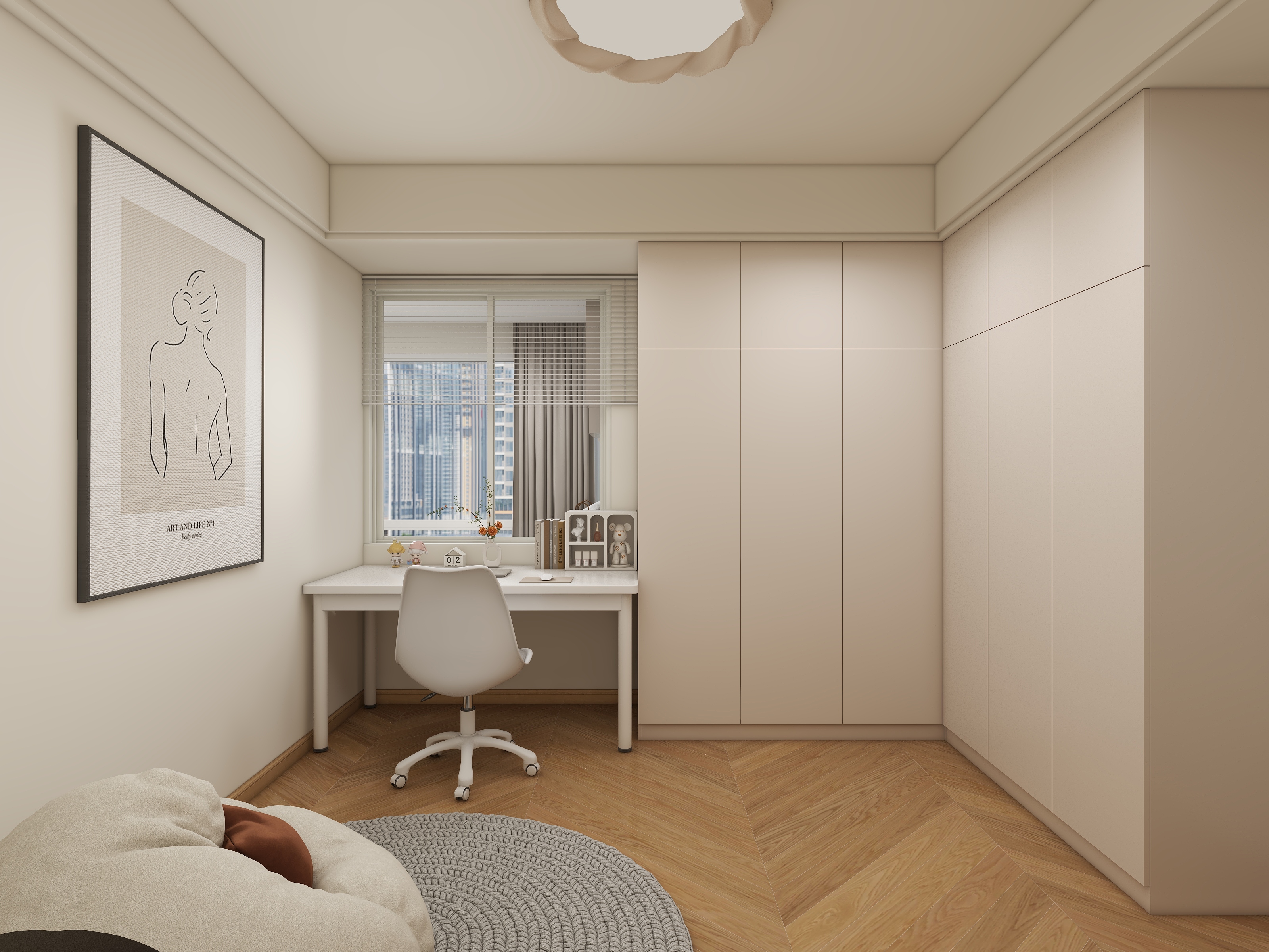 繁星*-157㎡4室装修效果图