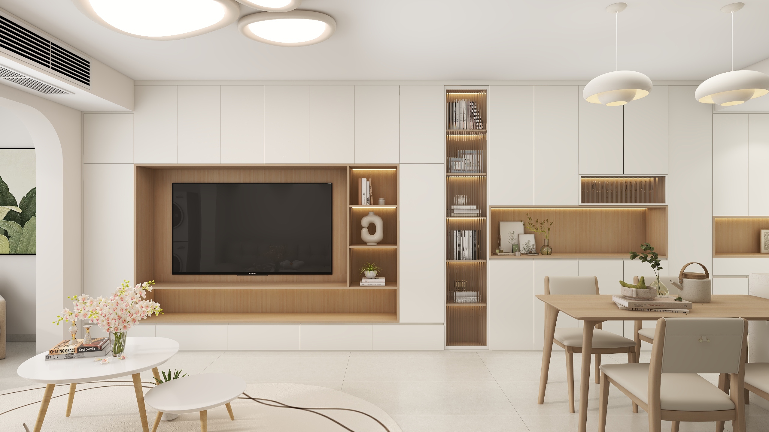 惠州装修找沫竹-深圳-布吉中心花园-奶香装修效果图