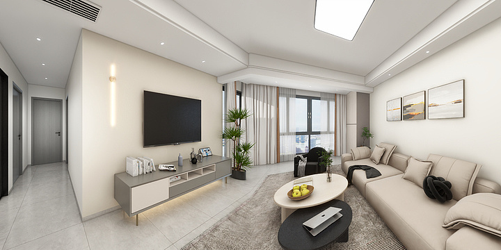 YSY室内家装效果图-江湾壹号院5-1-1103-装修设计方案