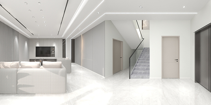 设计师--陈-现代 复式 -装修设计方案