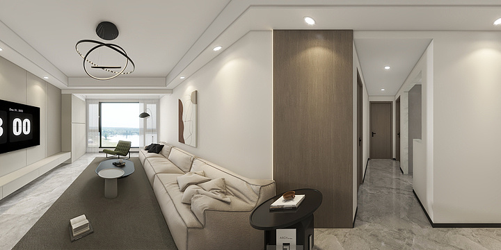 峨眉山市圆梦空间装饰-景秀峨眉3-1-1604-装修设计方案