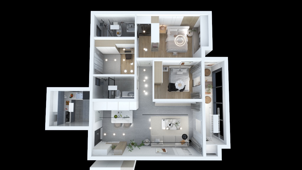 亿点设计屋-长江九里112㎡改动-装修设计方案