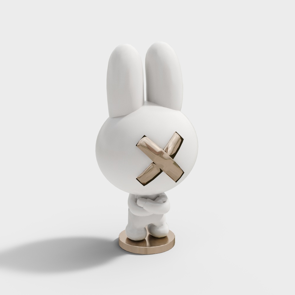 兔子摆件3D模型