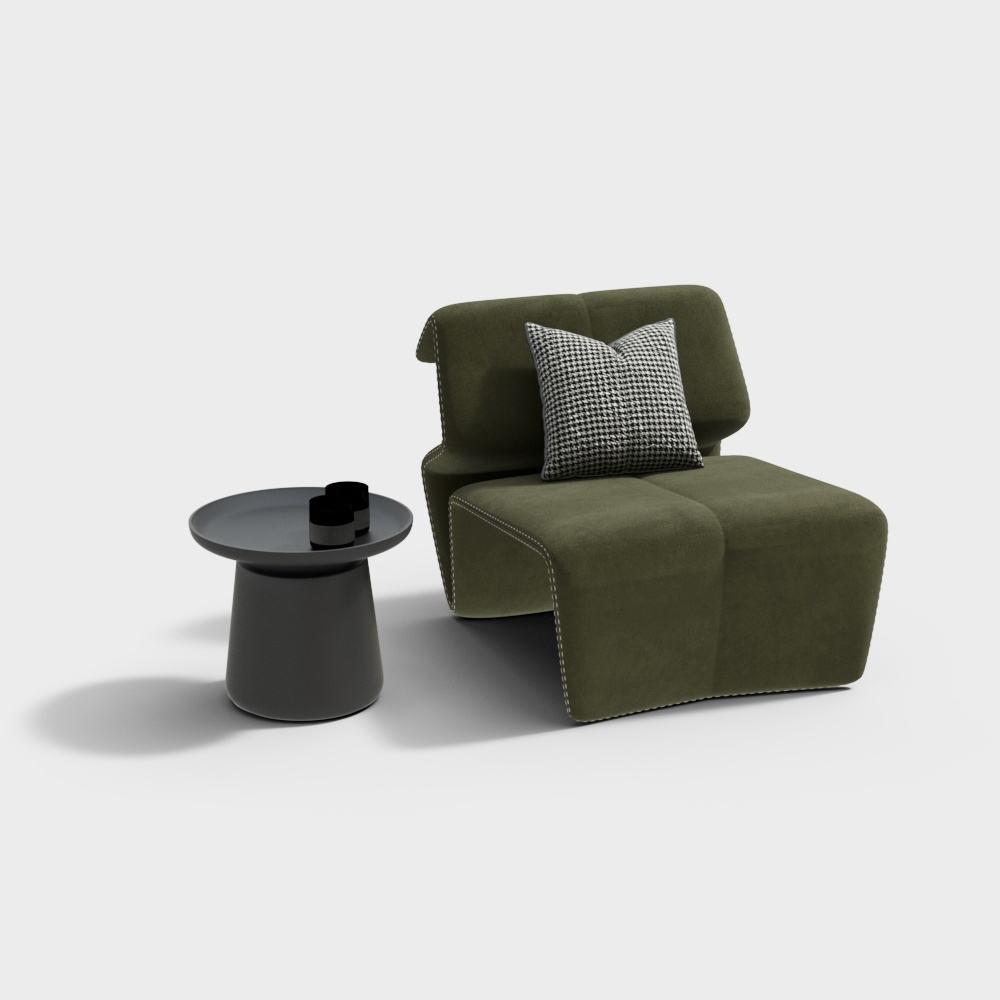 Minotti现代休闲桌椅组合3D模型