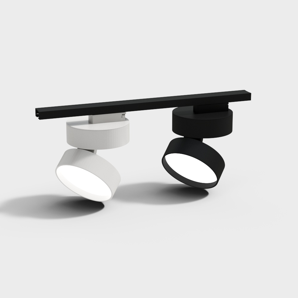 现代户外轨道灯3D模型