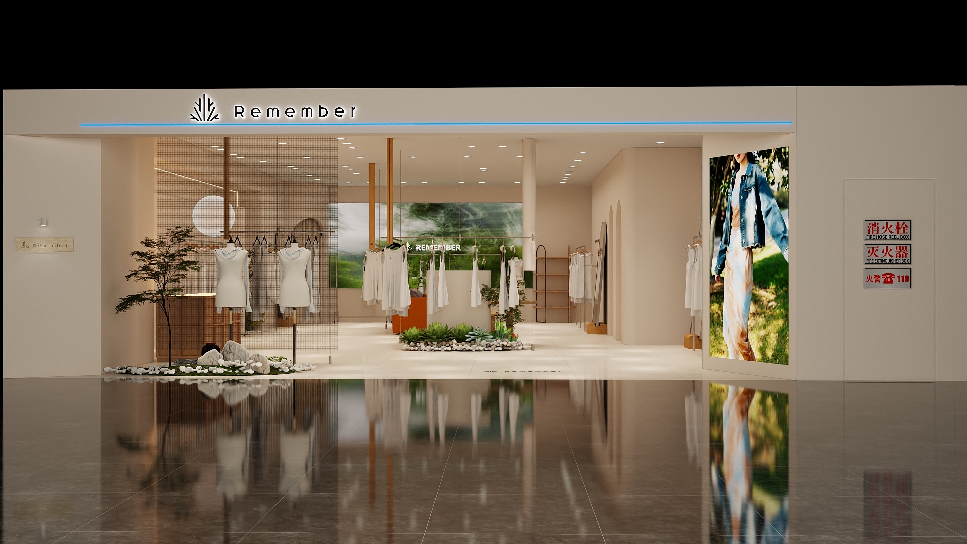 PIANO VER-Remember 品牌服装店-装修设计方案