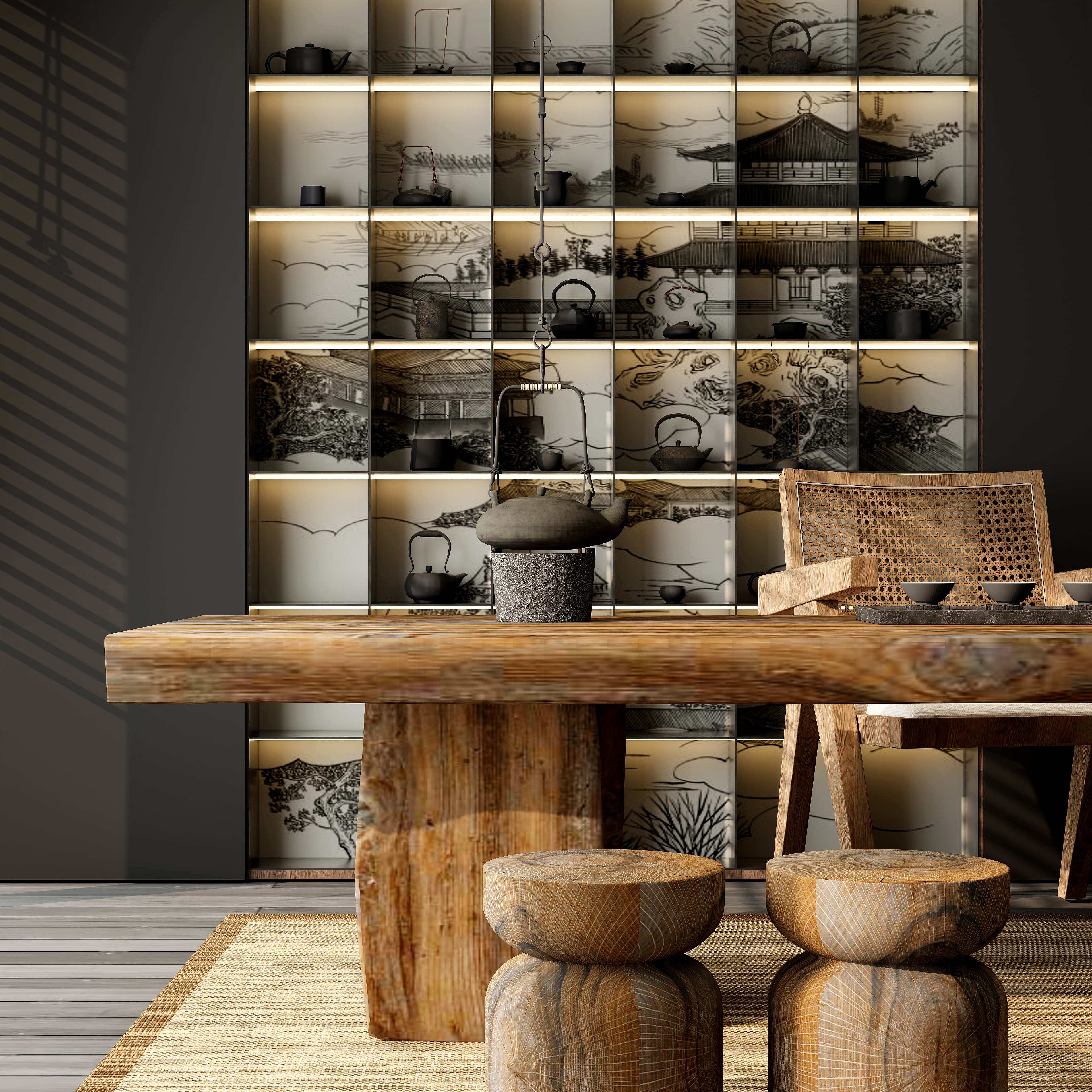 游来游去~-茶室-装修设计方案