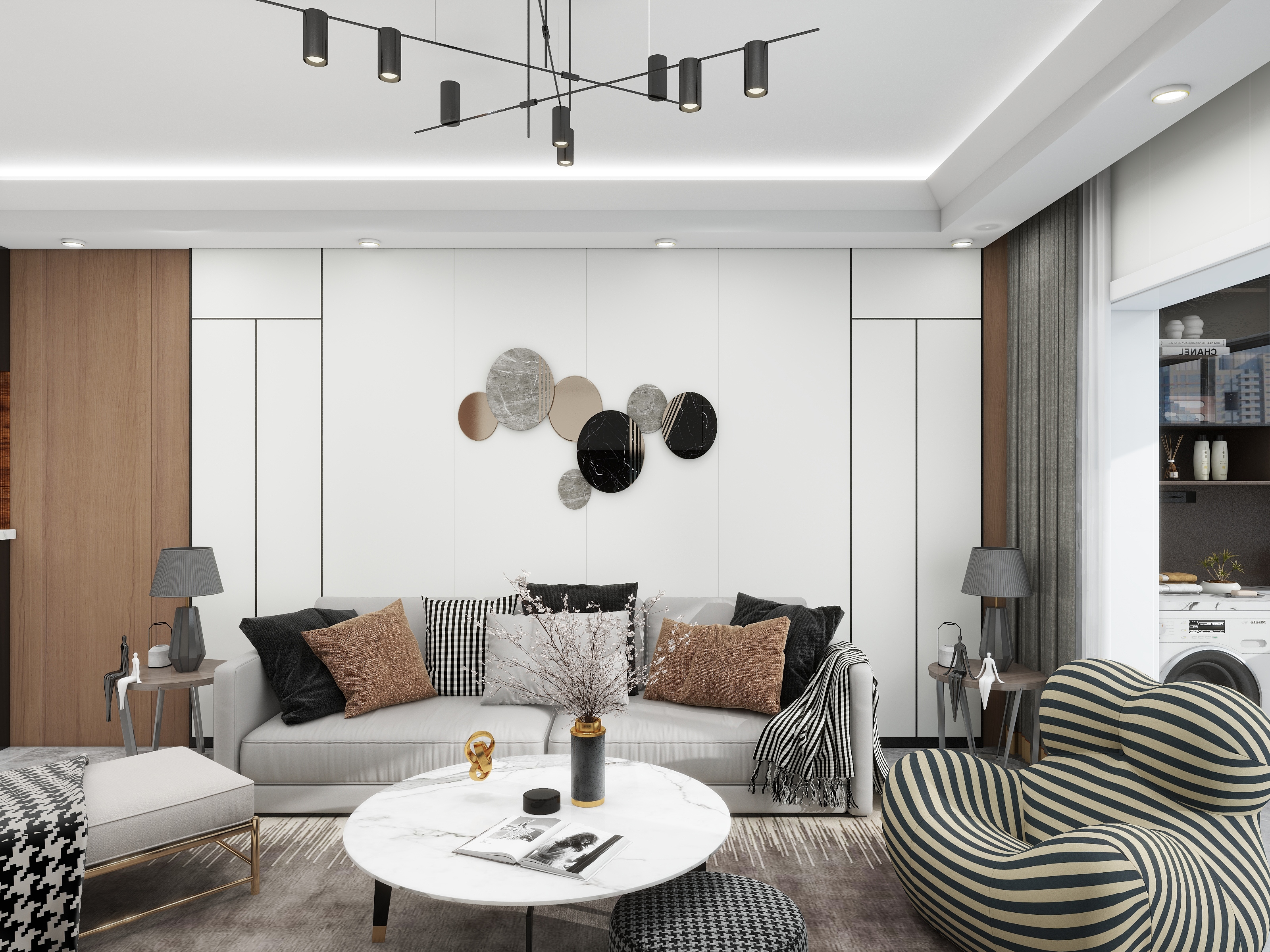 致娴小筑-天地·新力城108㎡3室-装修设计方案