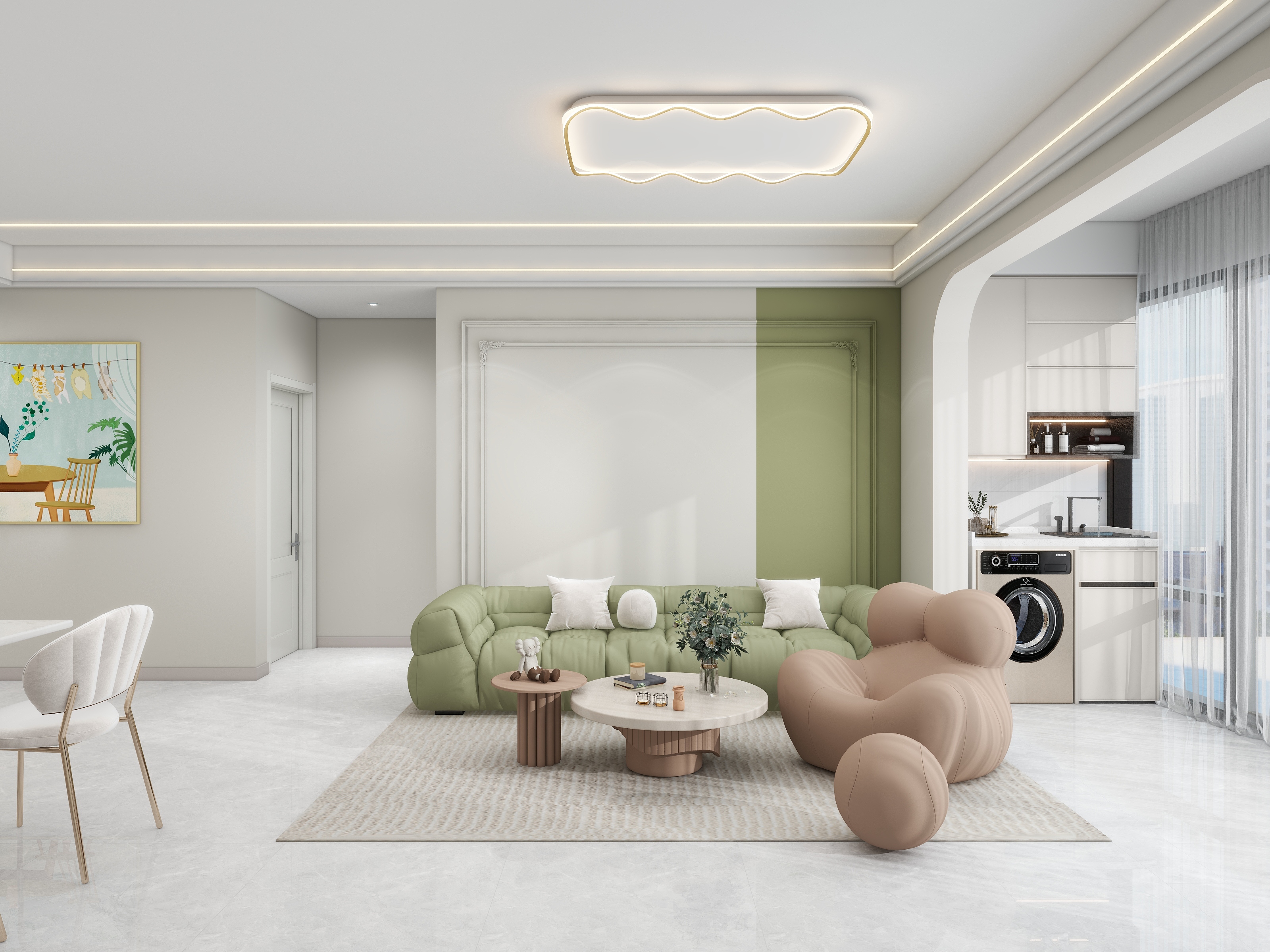 致娴小筑-现代简约93㎡3室  已传-装修设计方案