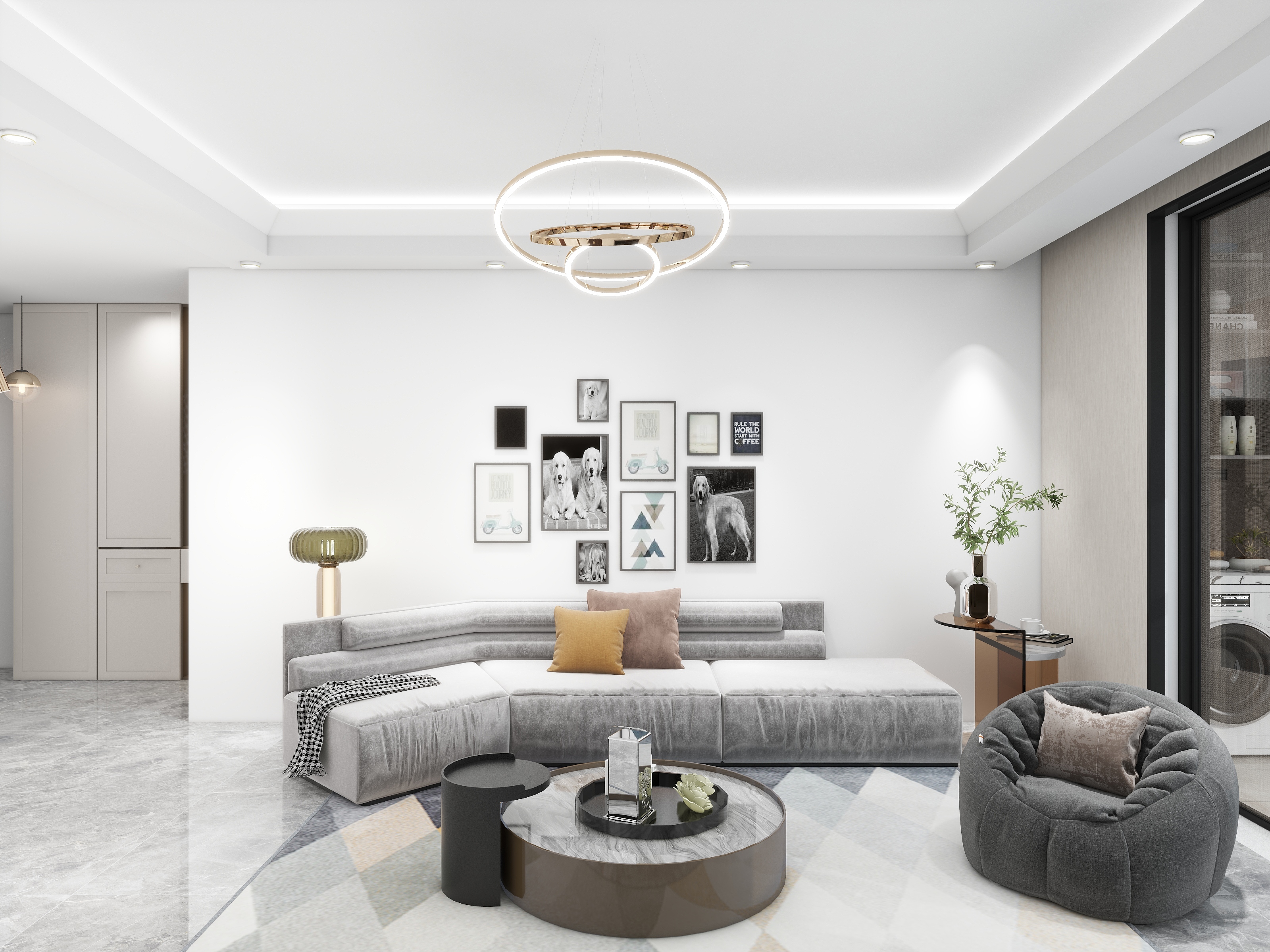 致娴小筑-吾悦和府105㎡3室-装修设计方案