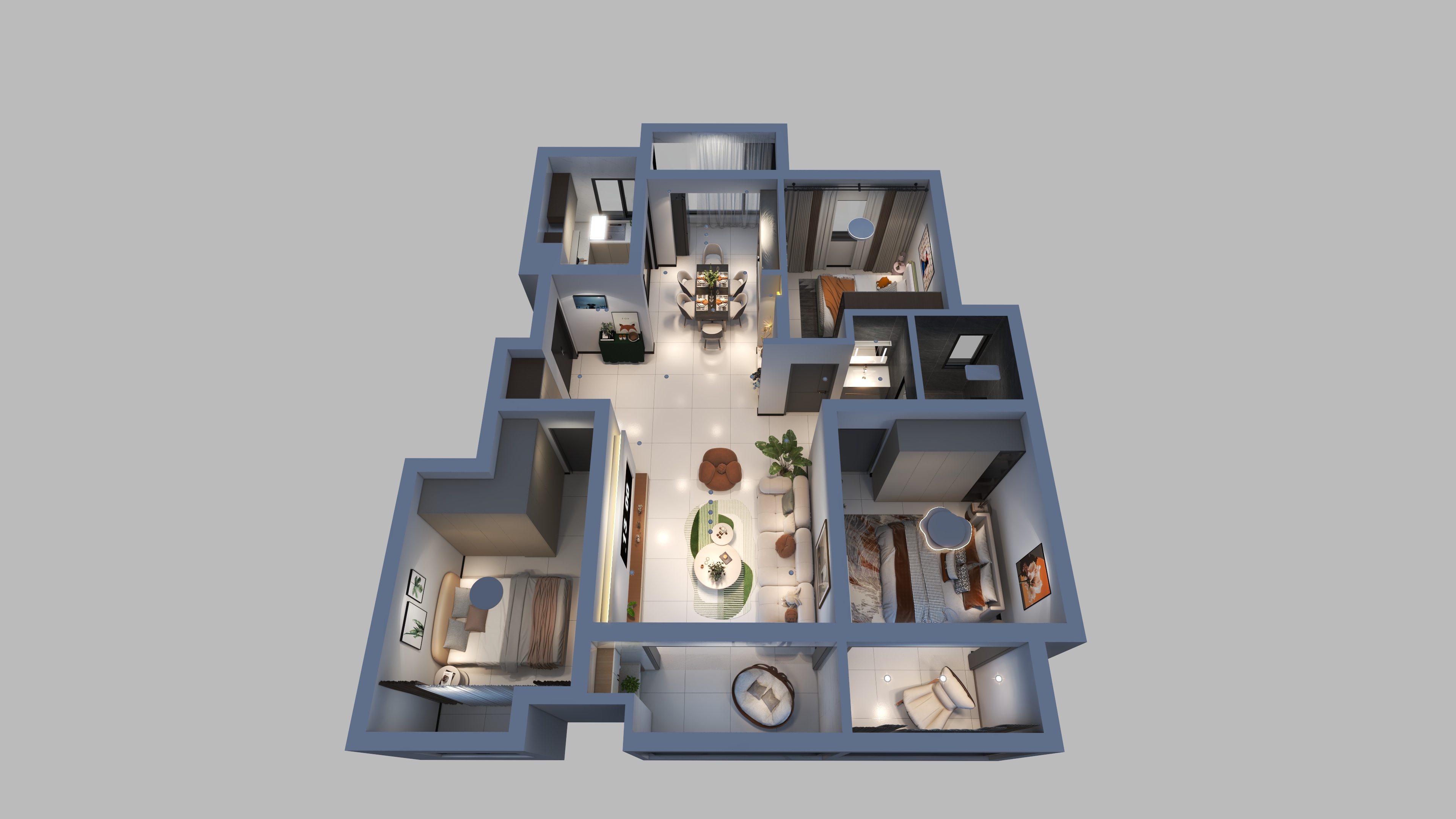 刘秋男-华府7-1103改-装修设计方案