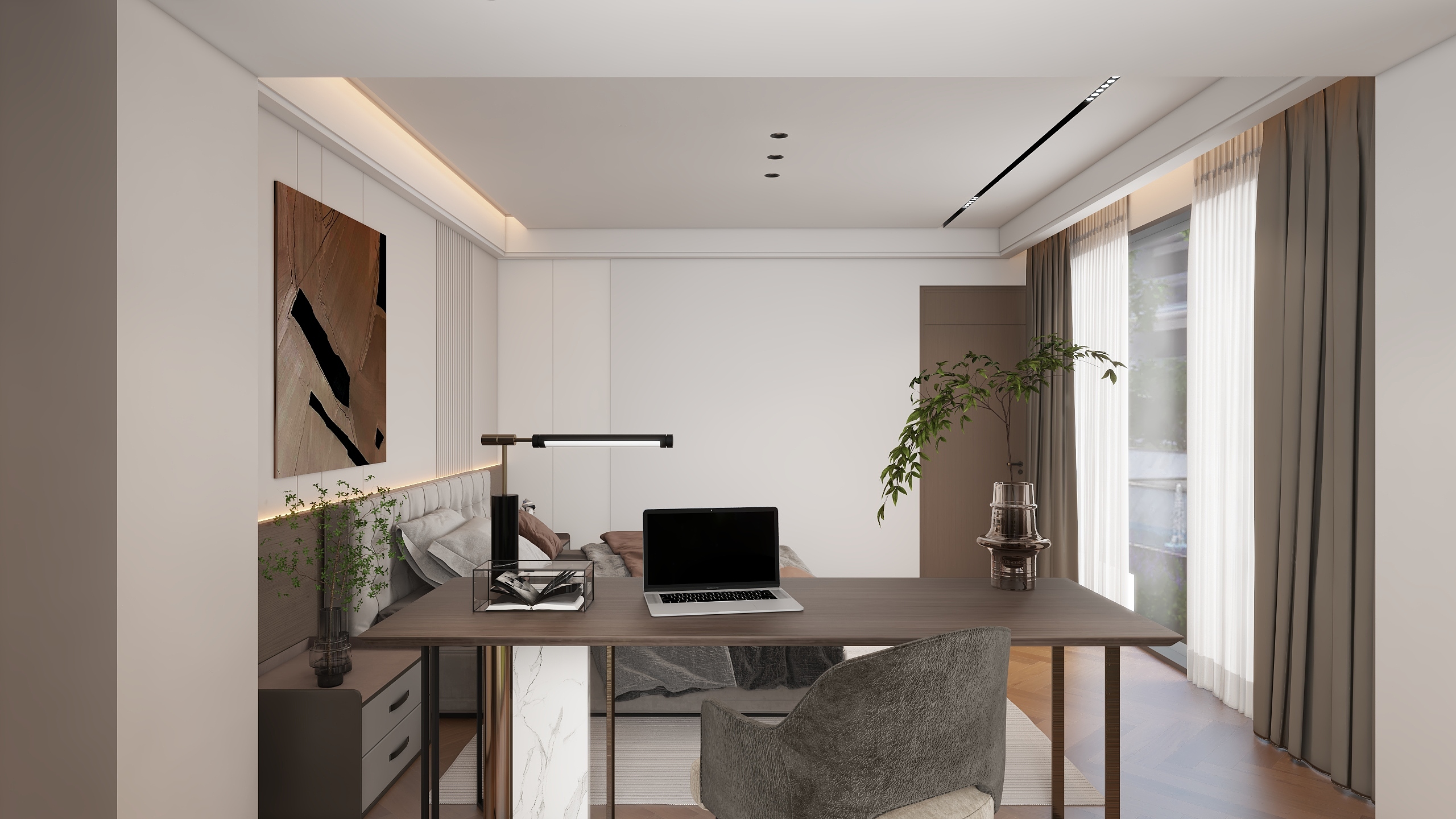 DING一996-白银-现代轻奢装修效果图