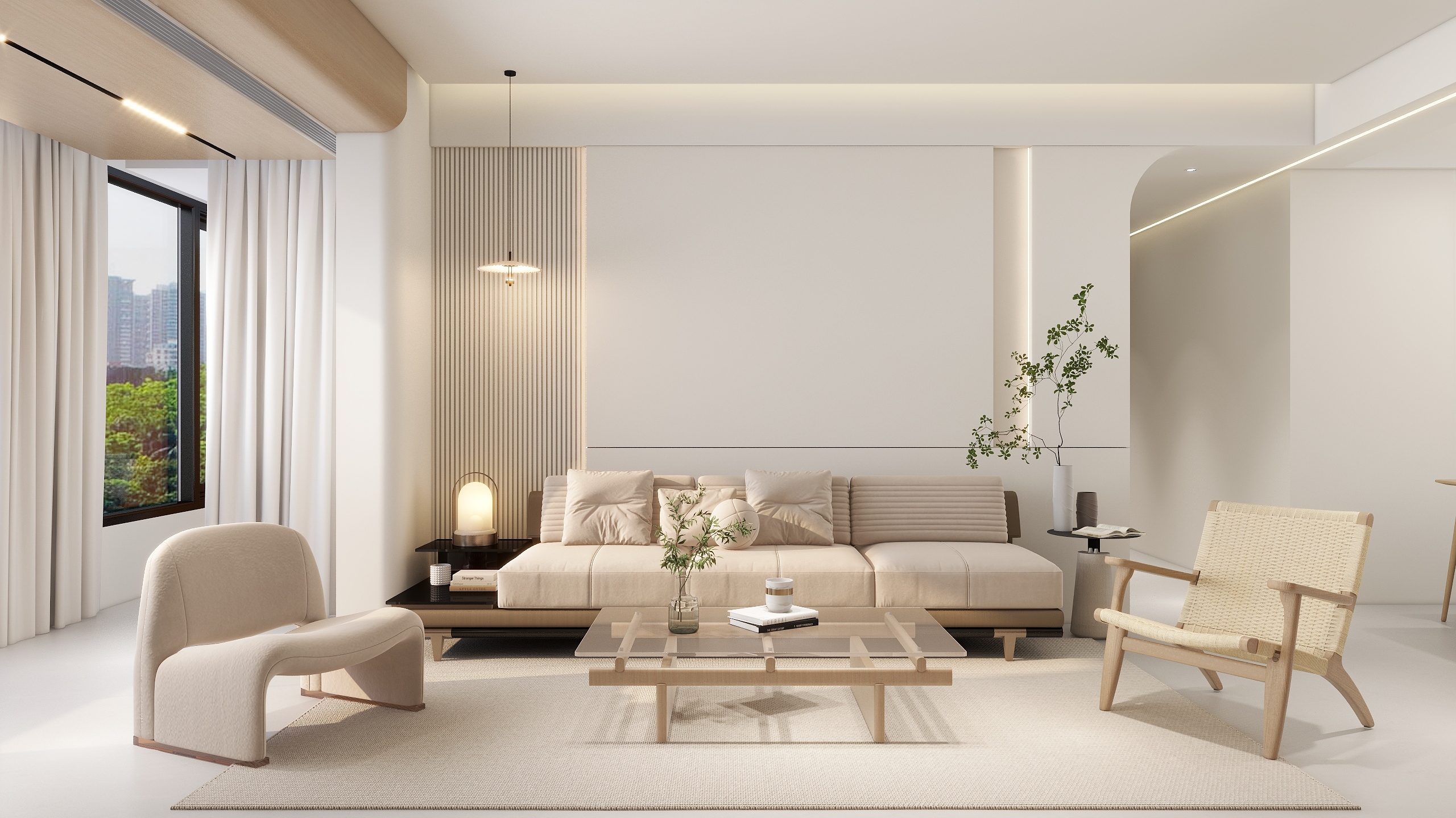 莱农-滨江现代奶油-装修设计方案