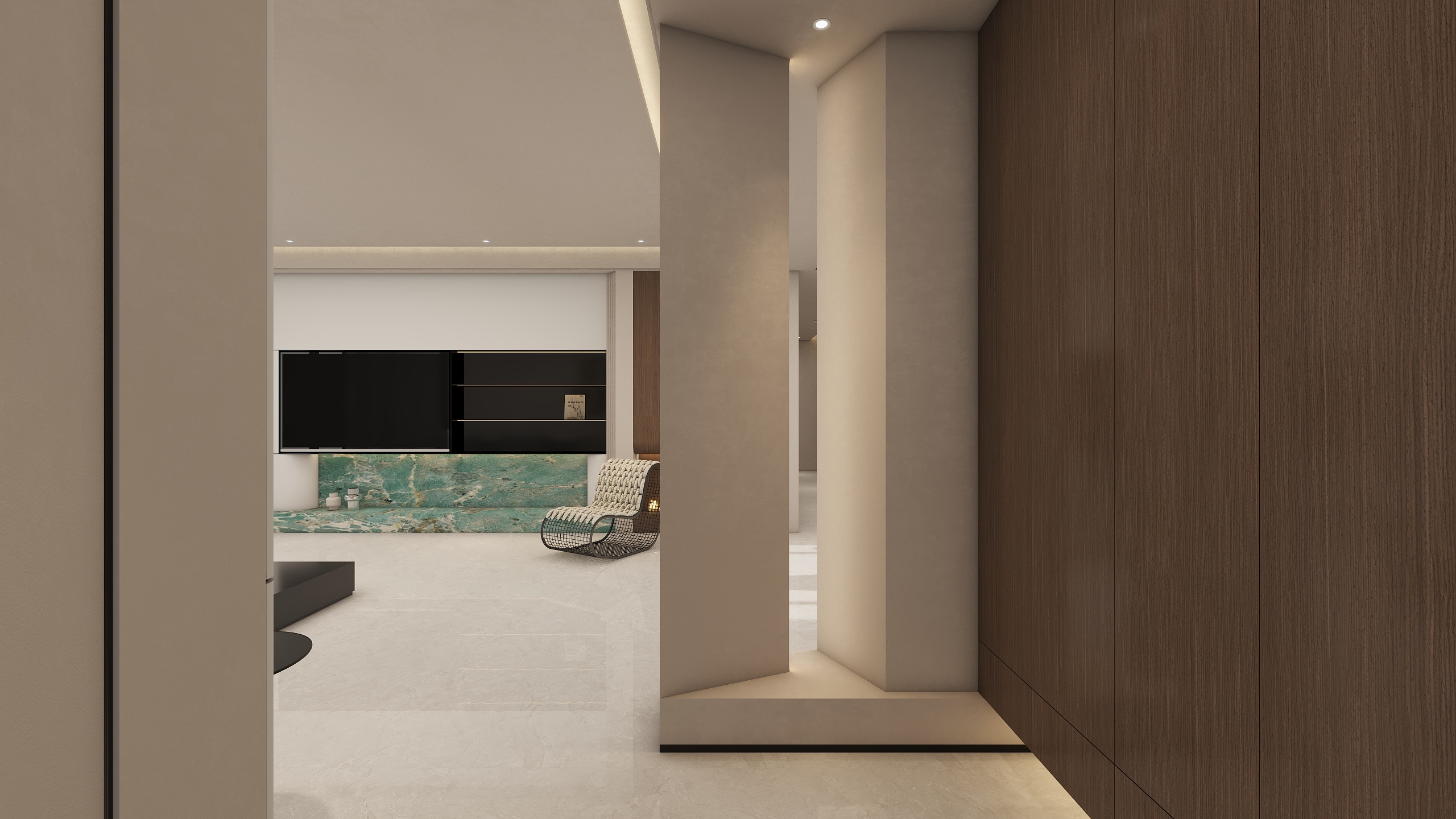 马佳奇-230平现代中古混搭—《取舍有得·空盈有间》装修效果图