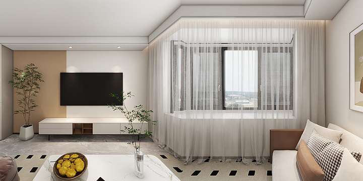 织宅设计|空间营造-秦安昊泰翡翠郝先生效果-装修设计方案