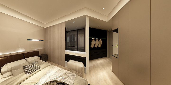 李汉文-国金旭辉14-2-102效果图-装修设计方案