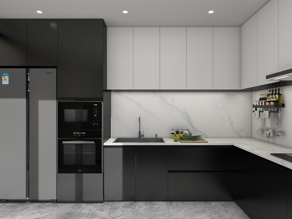 赵玉龙-现代深色效果-装修设计方案