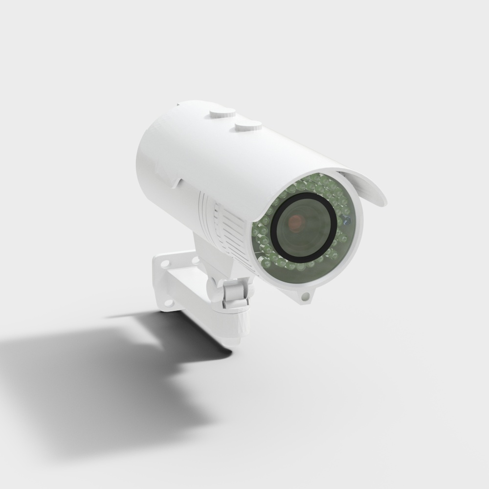 现代户外监控摄像头3D模型