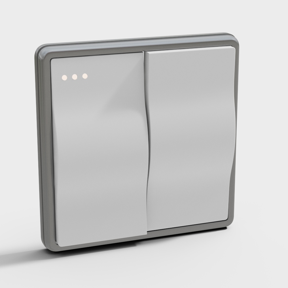 现代别墅开关插座3D模型