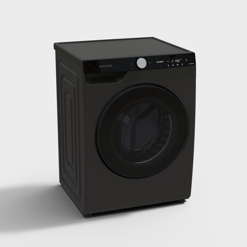 现代滚筒洗衣机3D模型