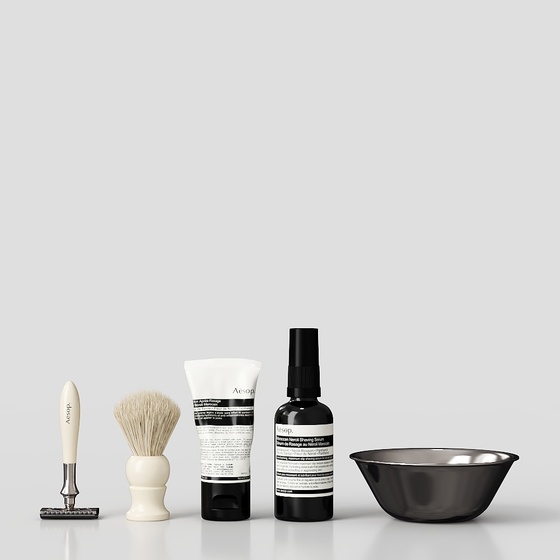 Modern shaving care set