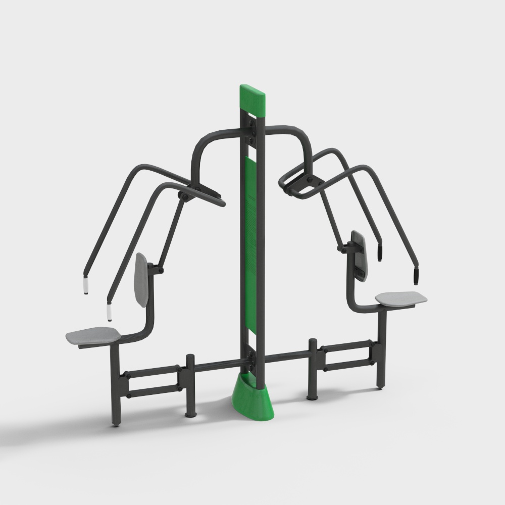 现代健身器材3D模型