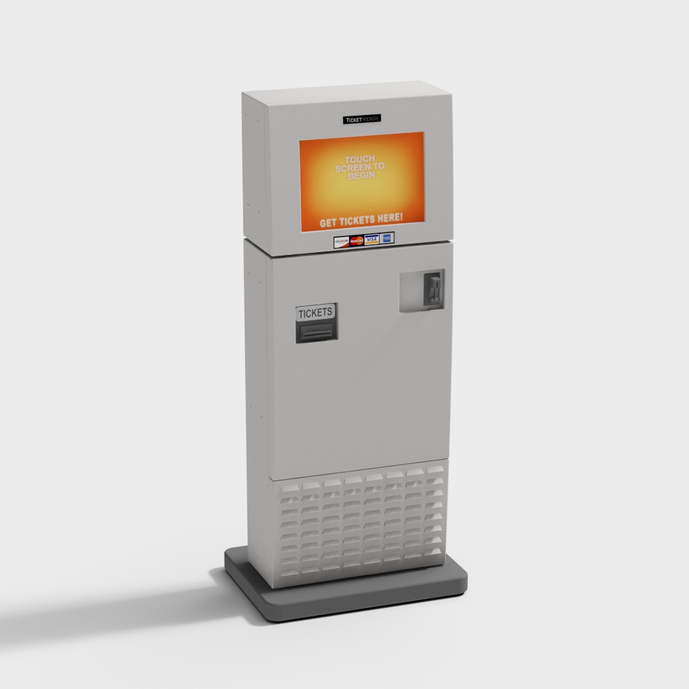 现代公园贩售机3D模型