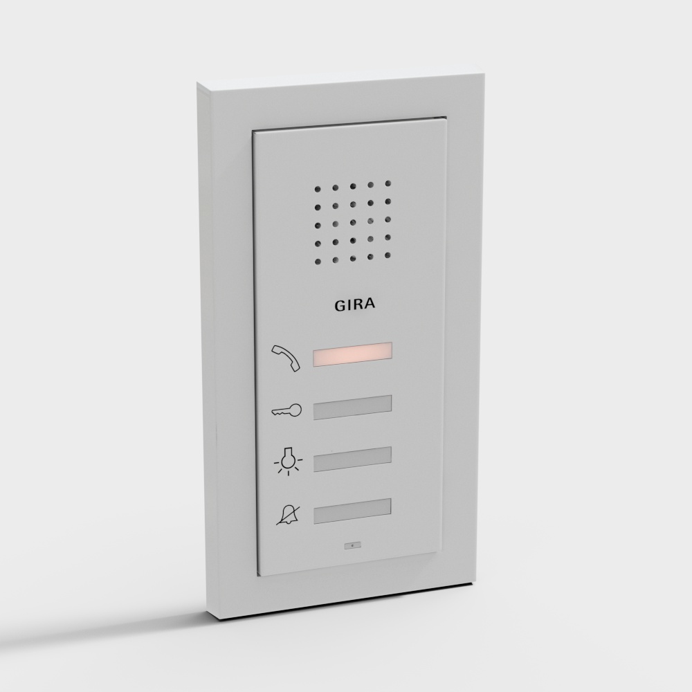 现代客厅开关插排3D模型
