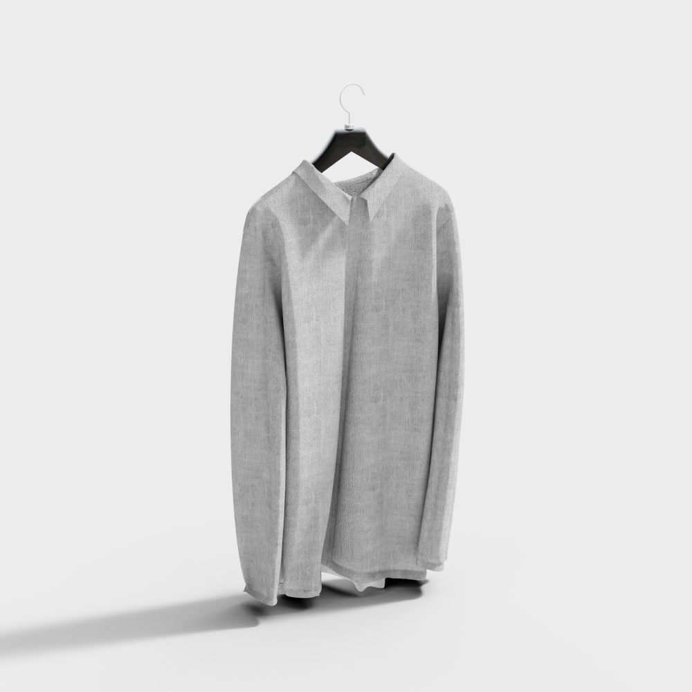现代服装店衬衫3D模型