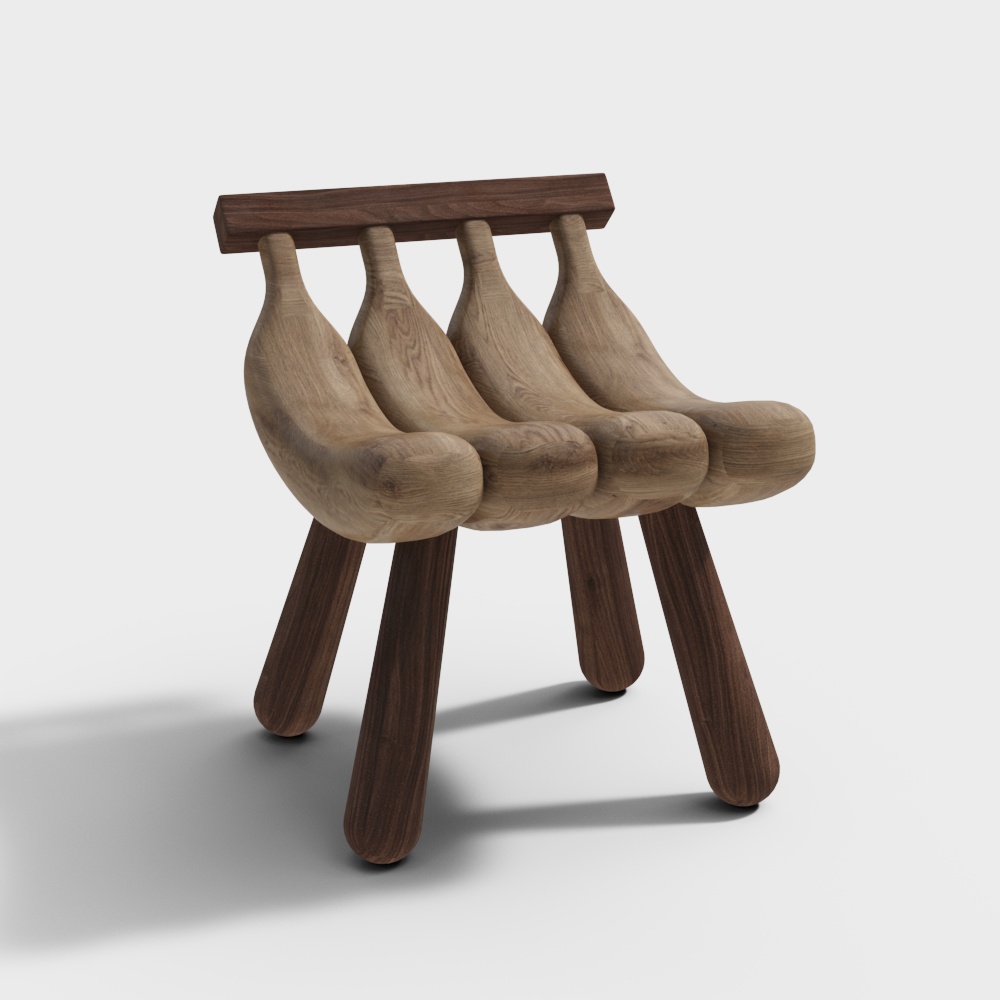 现代创意香蕉椅3D模型