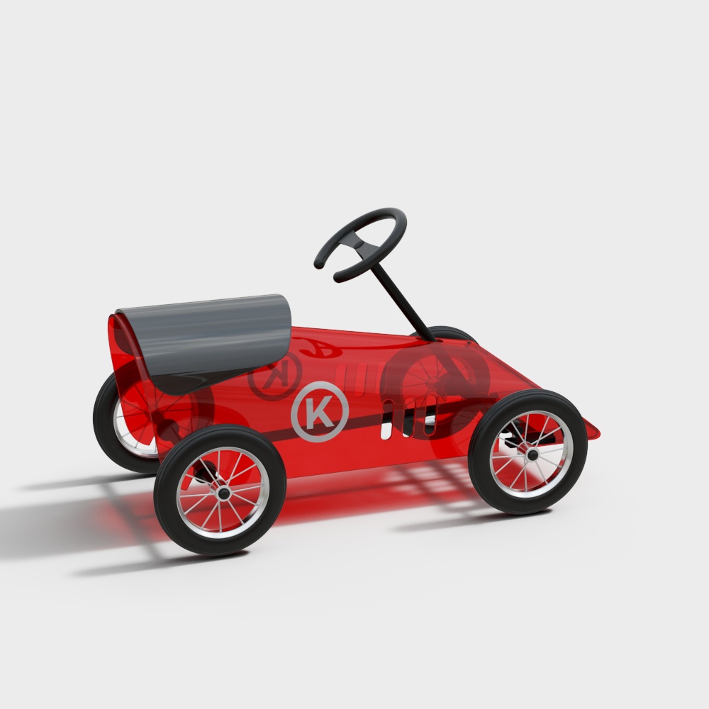 现代儿童玩具赛车3D模型