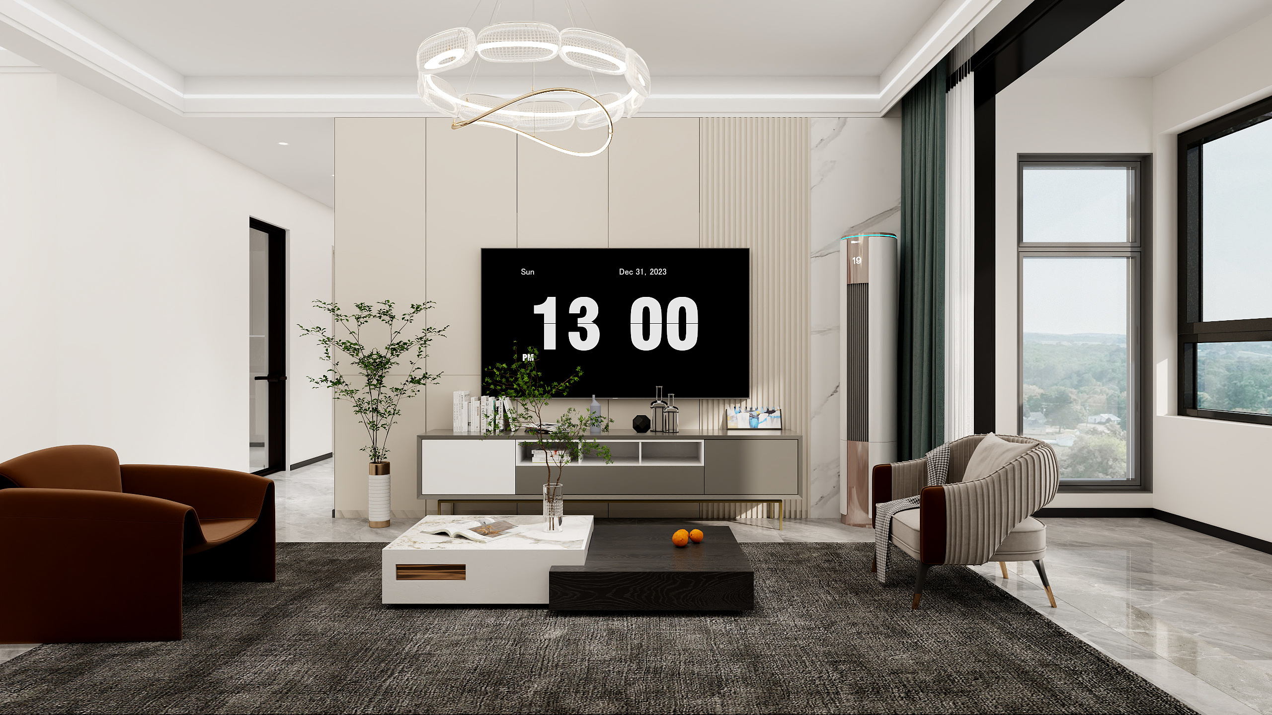 无敌的佐菲倒下了-现代简约108㎡3室-装修设计方案