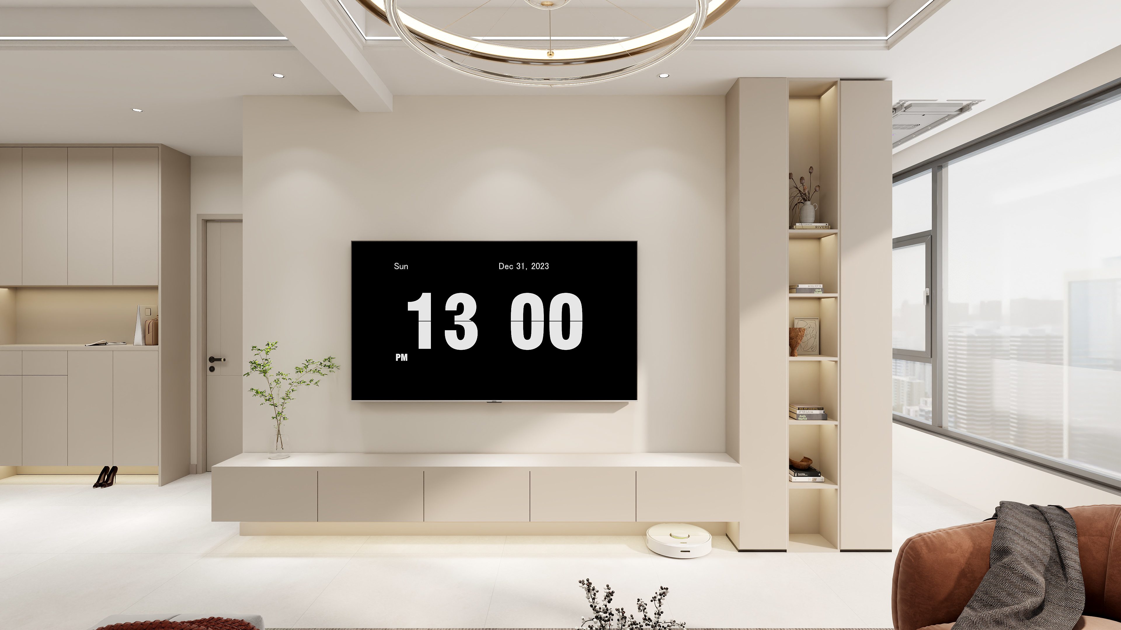 艺雅丽-90平现代简约装修效果图