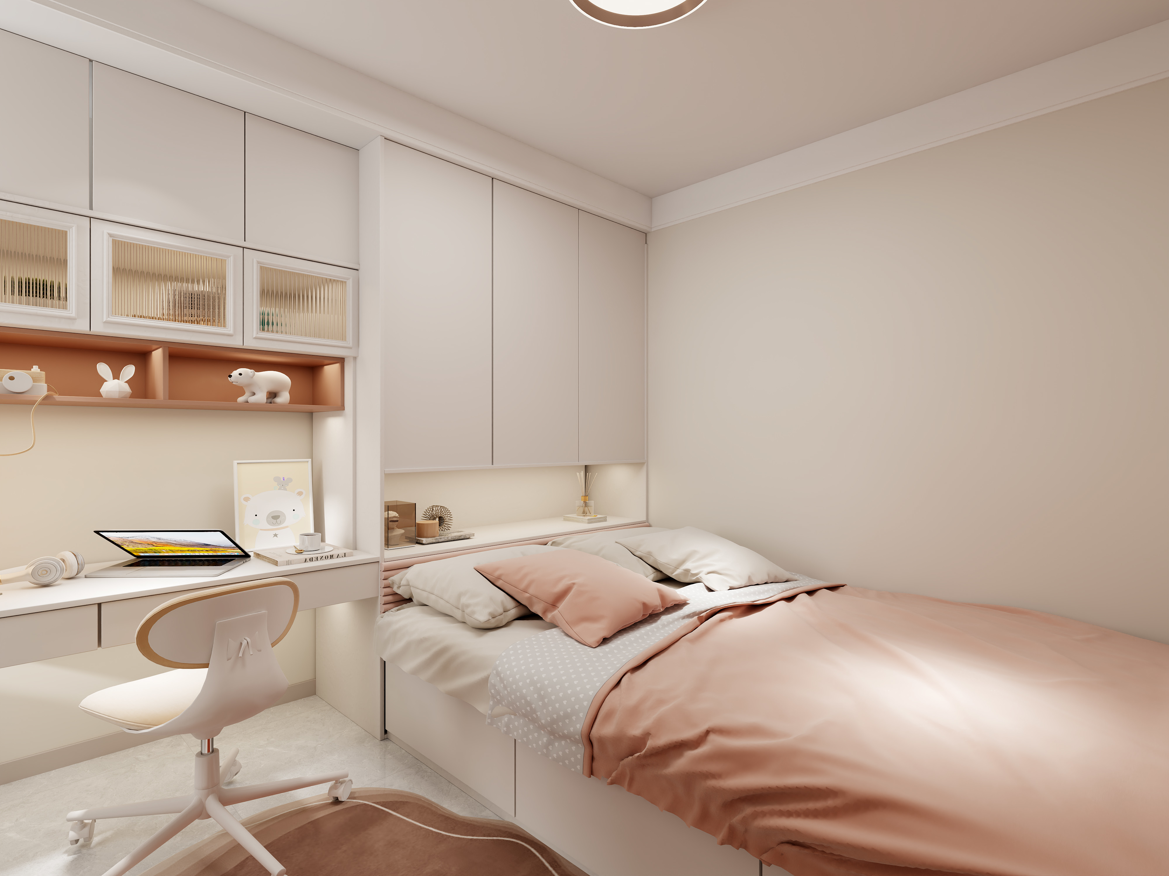 艺雅丽-84平现代简约装修效果图