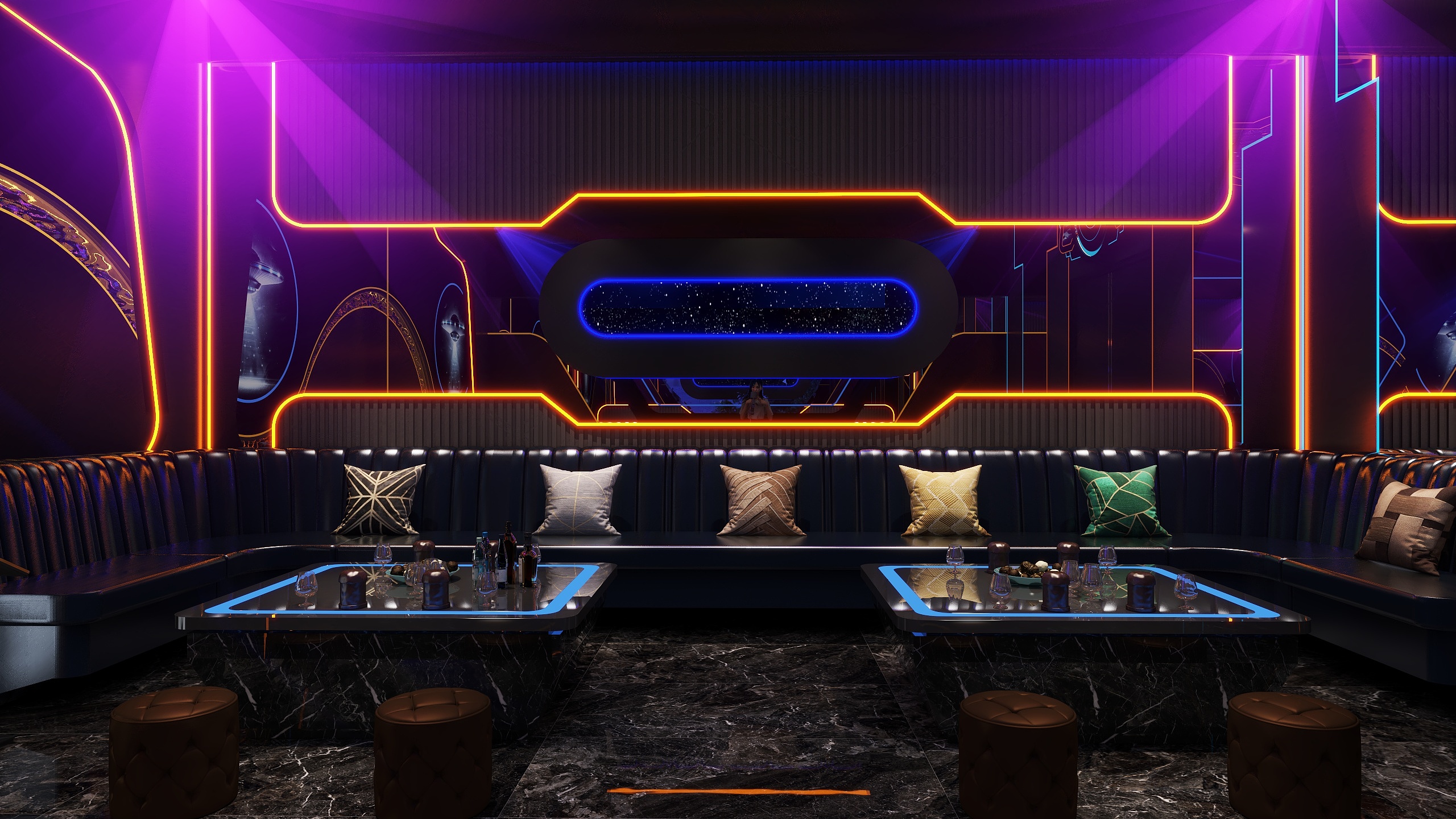 设计师叶辰-KTV包厢-装修设计方案