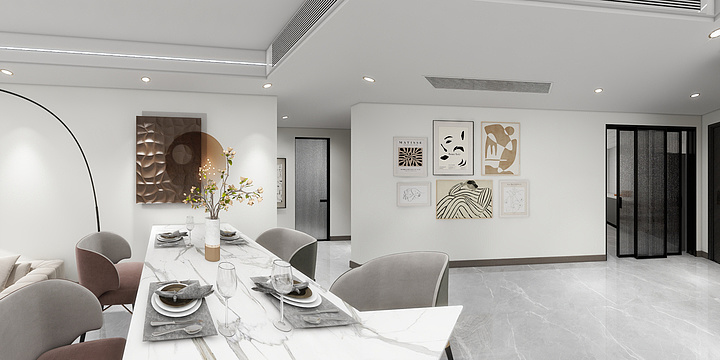 设计师项目45-芳菲里现代轻奢风格139平-装修设计方案