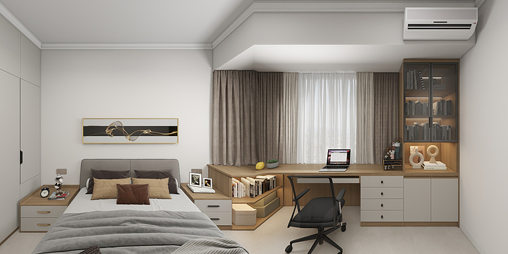 桂之皖设计-玉商中心-无主灯-装修设计方案