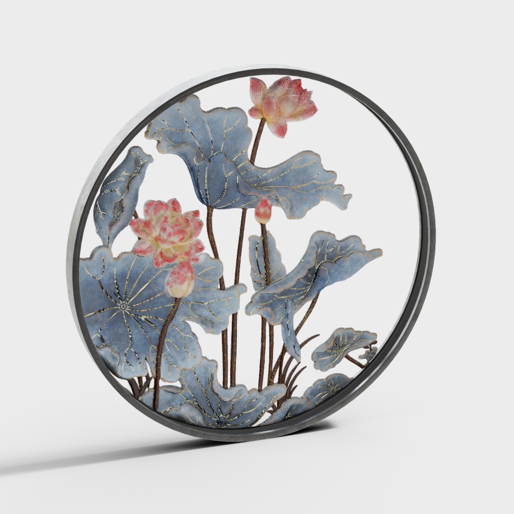 新中式装饰灯3D模型