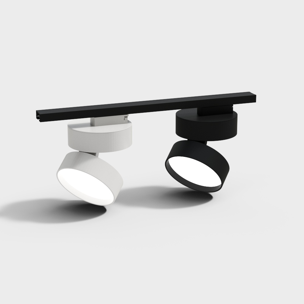 现代轨道灯3D模型