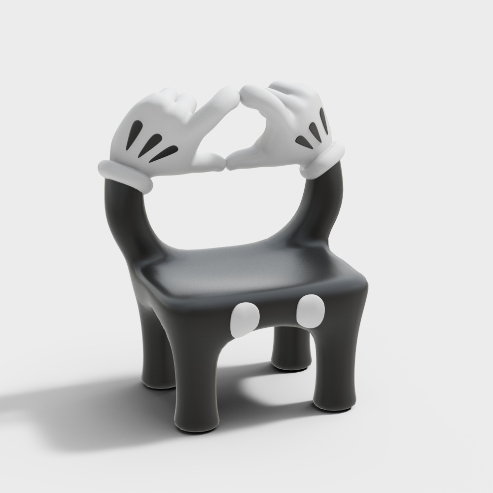 现代儿童椅3D模型
