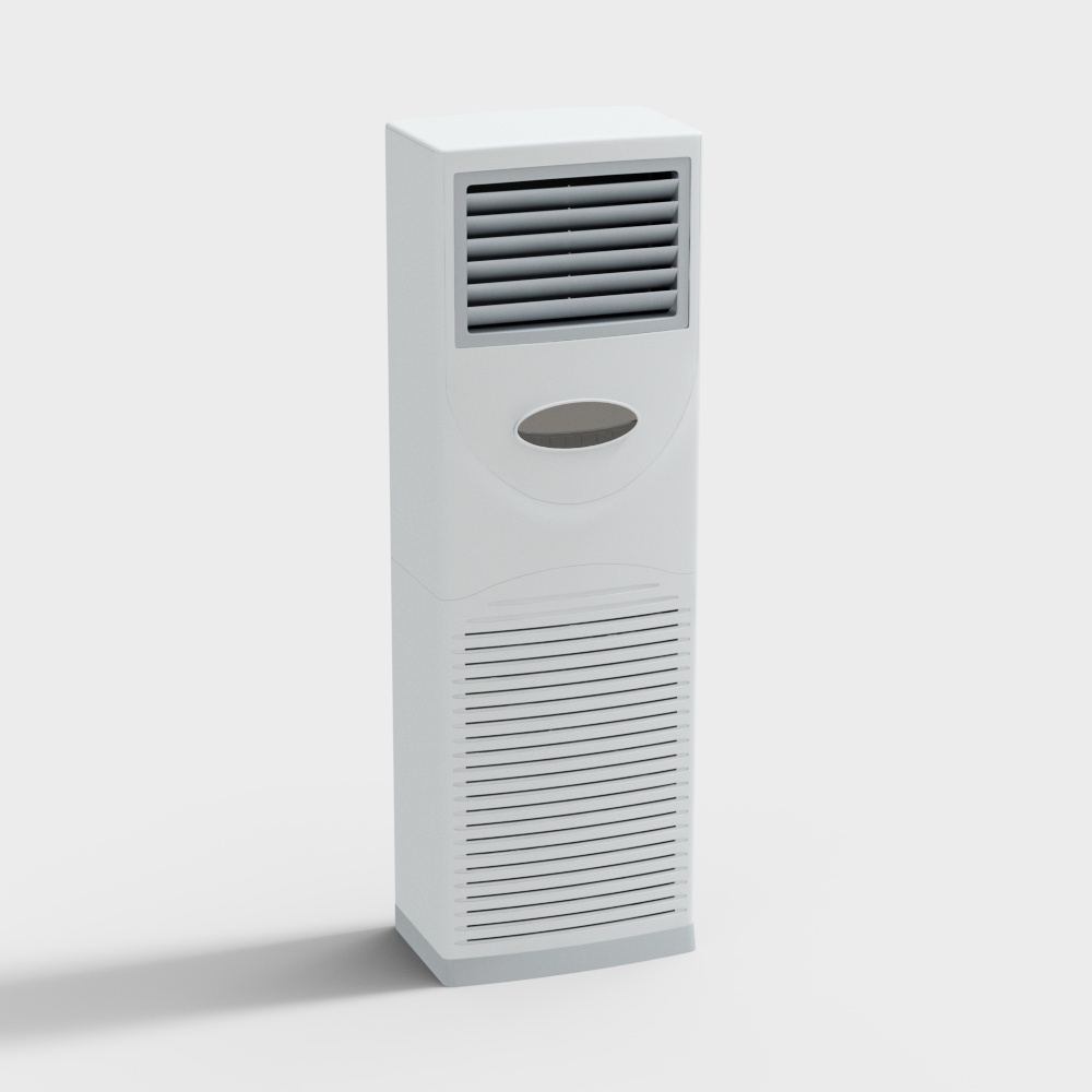 现在别墅立式空调3D模型